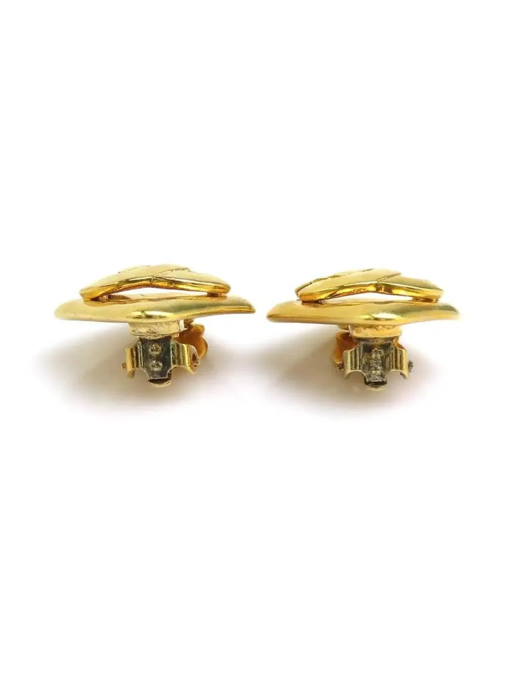 Auth Chanel Vintage Cc Logo Clip On #302707C33B